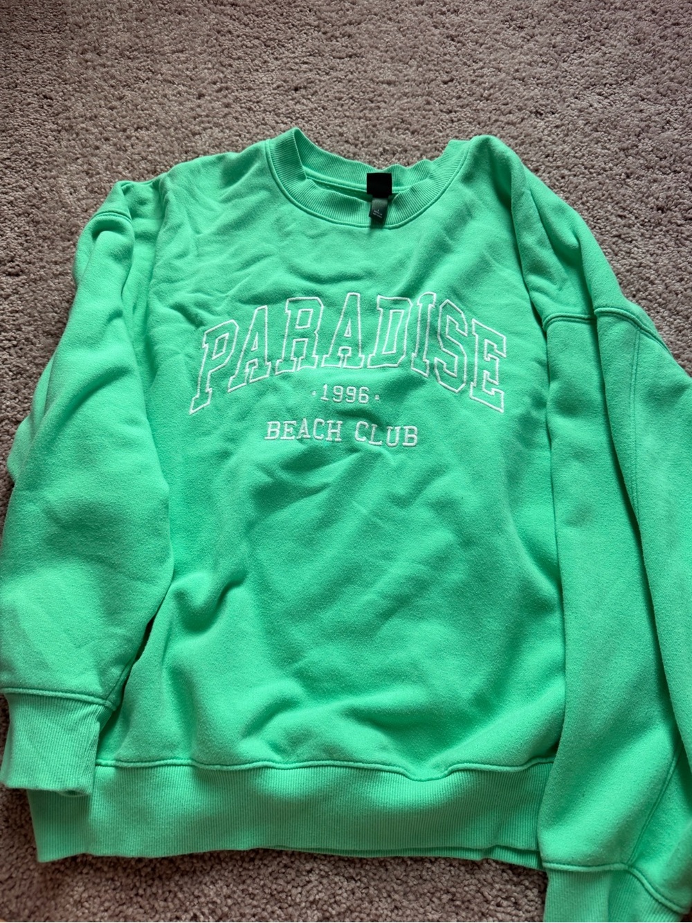 Target Green "Paradise Beach Club" Women's Sweatshirt